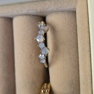 Ring preloved silver tone sz 10